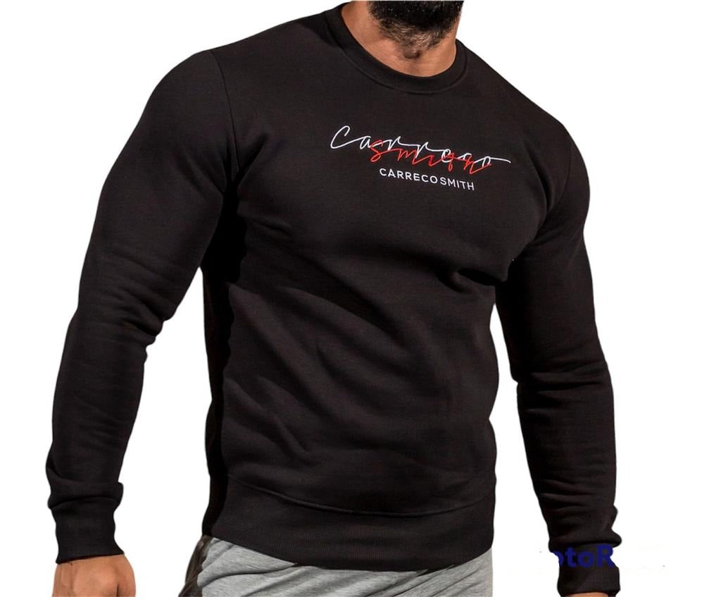 Felpa Girocollo Black Carreco Smith