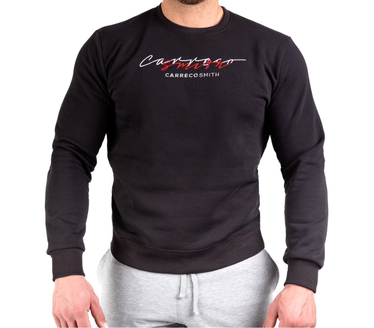 Felpa Girocollo Black Carreco Smith
